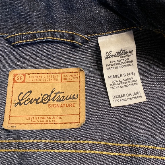 Levi Strauss Signature Denim Jean Jacket Small - Picture 3 of 16